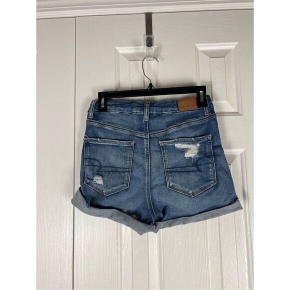 American Eagle Womens Curvy Hi Rose Shortie Shorts Size 6 - Picture 2 of 4